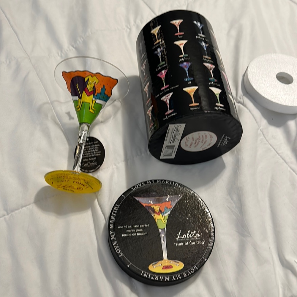 Lolita Martini Collection “Hair of the Dog” Glass